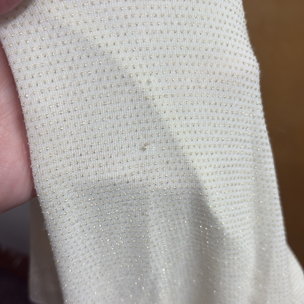 FLAWED NWT DR2 Long Sleeve Turtleneck With Gold Dots Size L - Picture 11 of 14